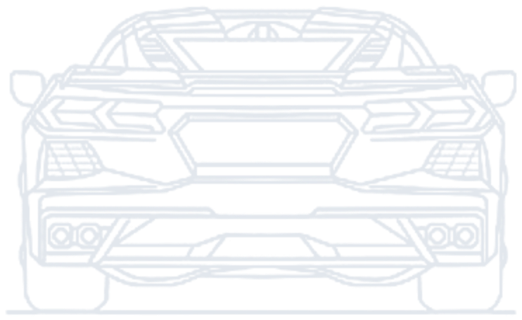Corvette rear view wireframe