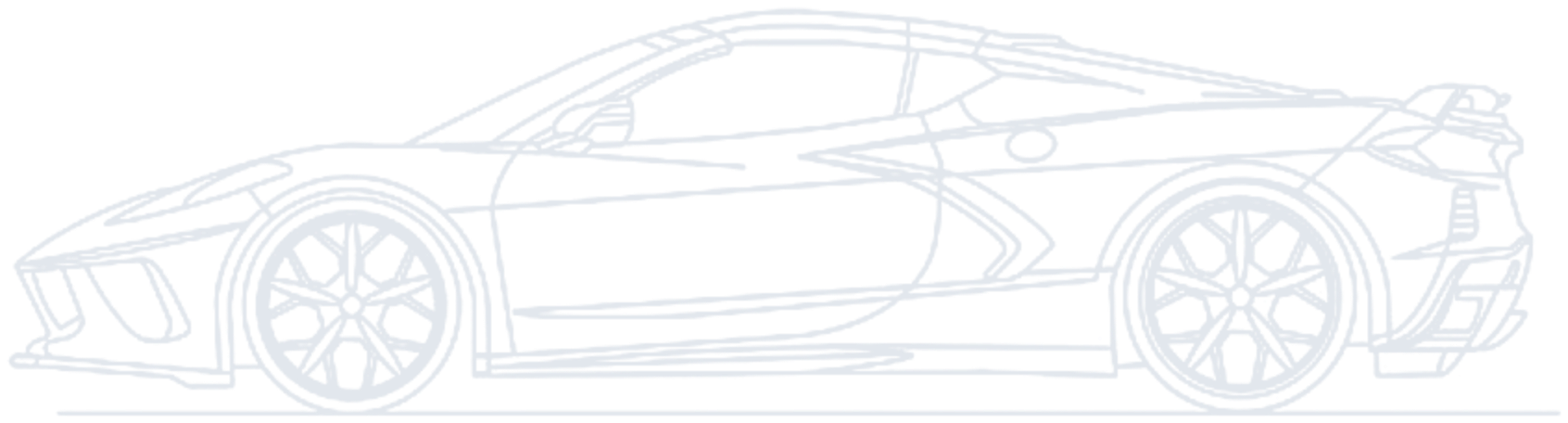 Corvette left side wireframe