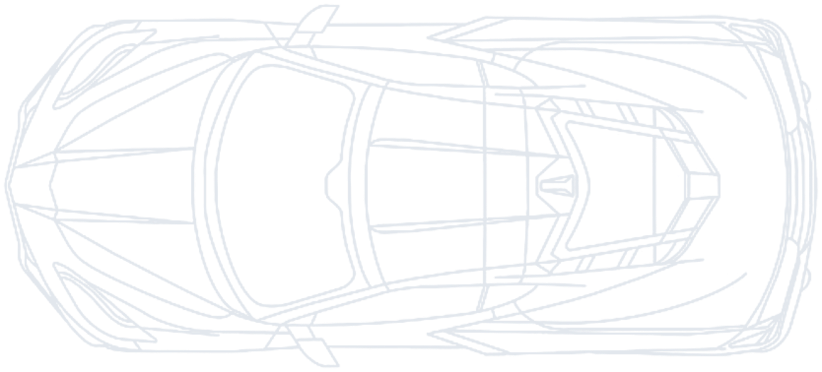 Corvette top view wireframe